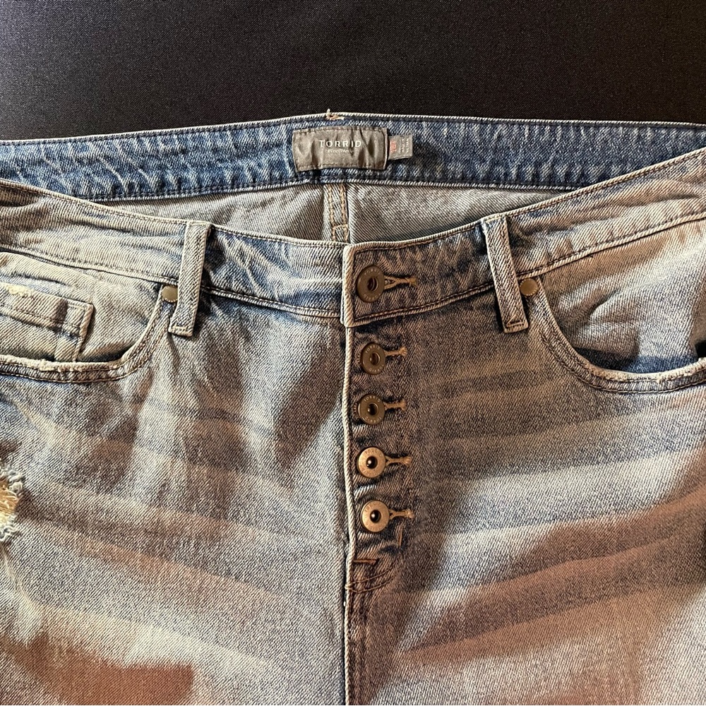 Torrid Stylish Button-Fly Denim Jeans